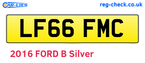 LF66FMC are the vehicle registration plates.