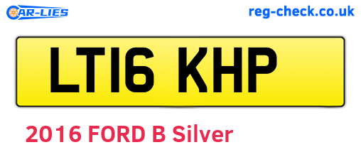 LT16KHP are the vehicle registration plates.
