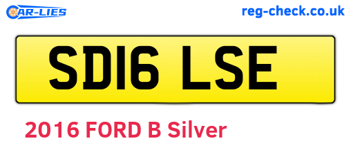 SD16LSE are the vehicle registration plates.