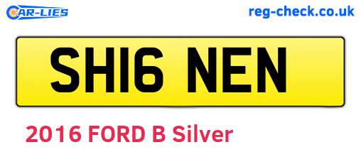 SH16NEN are the vehicle registration plates.