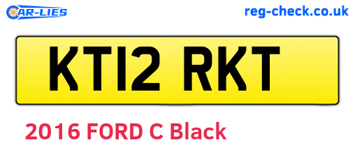 KT12RKT are the vehicle registration plates.