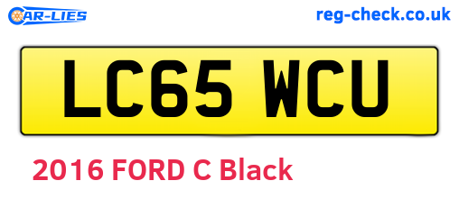 LC65WCU are the vehicle registration plates.