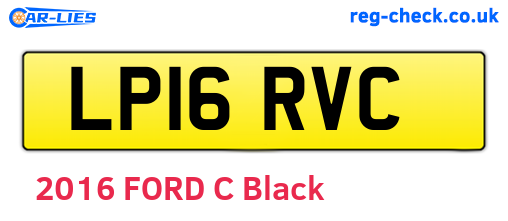 LP16RVC are the vehicle registration plates.
