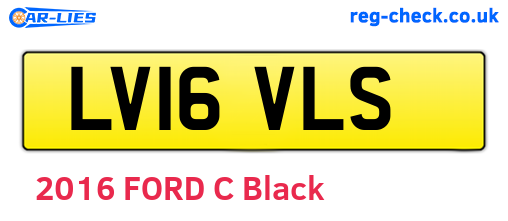 LV16VLS are the vehicle registration plates.