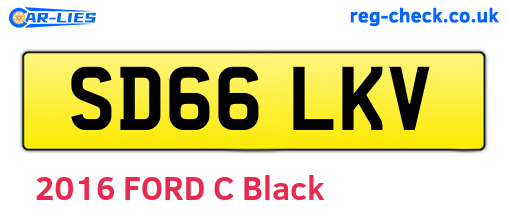 SD66LKV are the vehicle registration plates.