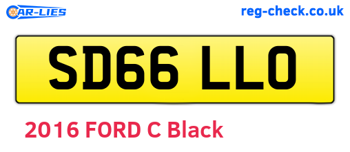 SD66LLO are the vehicle registration plates.