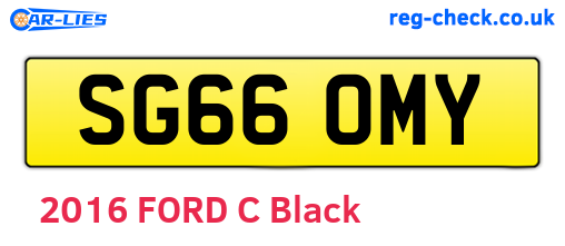 SG66OMY are the vehicle registration plates.