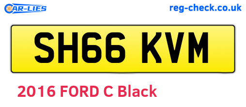 SH66KVM are the vehicle registration plates.