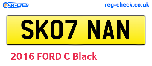 SK07NAN are the vehicle registration plates.