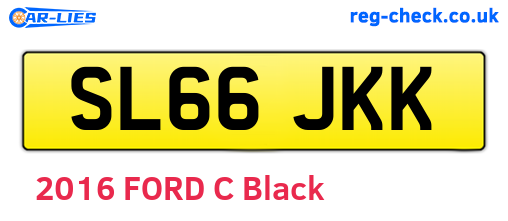 SL66JKK are the vehicle registration plates.