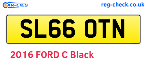 SL66OTN are the vehicle registration plates.