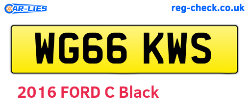 WG66KWS are the vehicle registration plates.