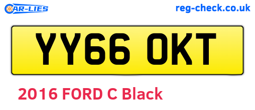 YY66OKT are the vehicle registration plates.