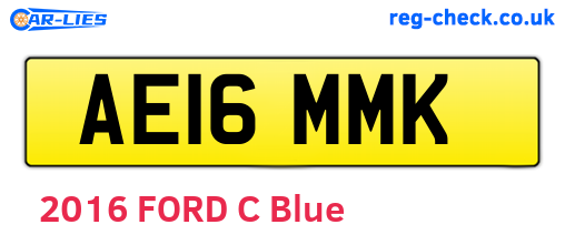 AE16MMK are the vehicle registration plates.
