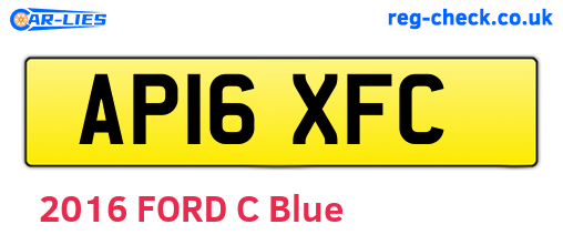 AP16XFC are the vehicle registration plates.
