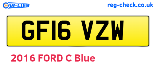 GF16VZW are the vehicle registration plates.
