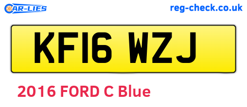 KF16WZJ are the vehicle registration plates.