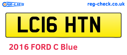 LC16HTN are the vehicle registration plates.