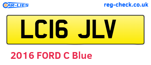 LC16JLV are the vehicle registration plates.