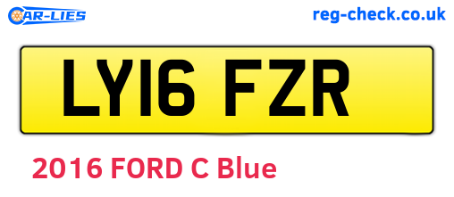 LY16FZR are the vehicle registration plates.