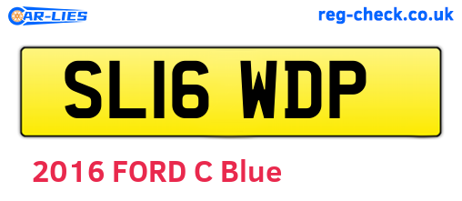 SL16WDP are the vehicle registration plates.