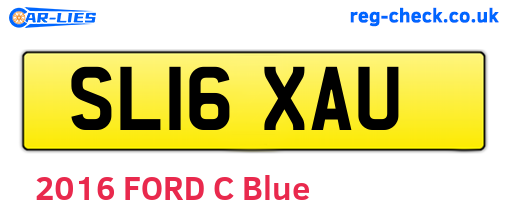 SL16XAU are the vehicle registration plates.