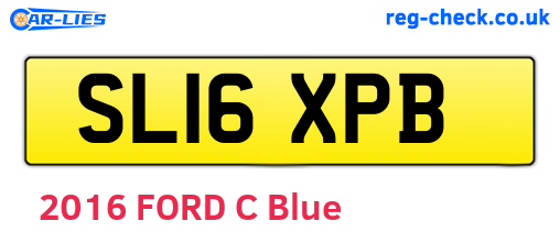 SL16XPB are the vehicle registration plates.