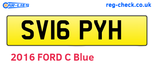 SV16PYH are the vehicle registration plates.