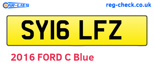 SY16LFZ are the vehicle registration plates.