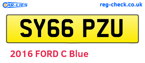 SY66PZU are the vehicle registration plates.