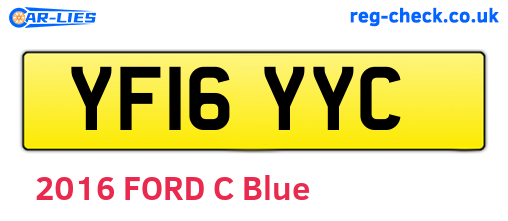 YF16YYC are the vehicle registration plates.