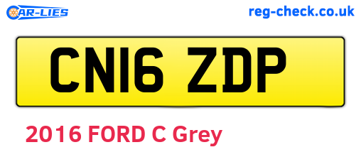 CN16ZDP are the vehicle registration plates.