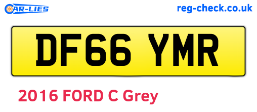 DF66YMR are the vehicle registration plates.
