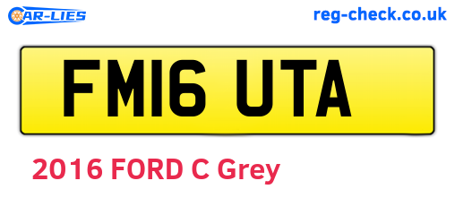 FM16UTA are the vehicle registration plates.