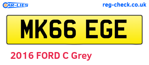 MK66EGE are the vehicle registration plates.