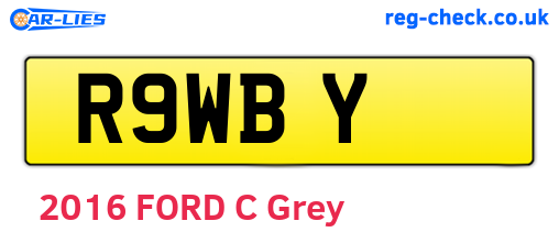R9WBY are the vehicle registration plates.