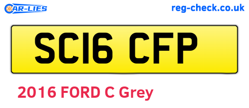 SC16CFP are the vehicle registration plates.