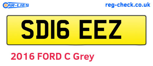 SD16EEZ are the vehicle registration plates.