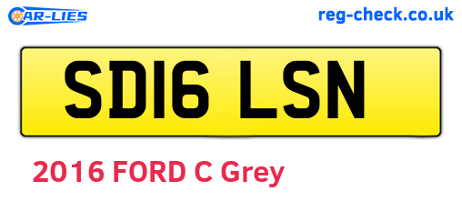 SD16LSN are the vehicle registration plates.