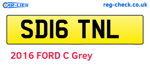 SD16TNL are the vehicle registration plates.