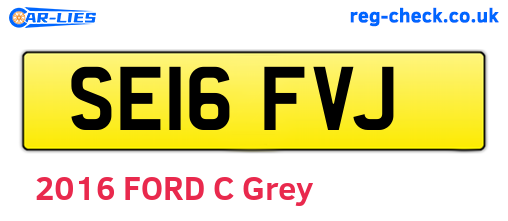 SE16FVJ are the vehicle registration plates.