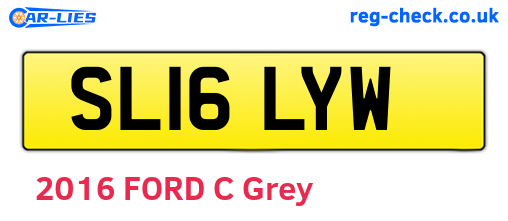 SL16LYW are the vehicle registration plates.