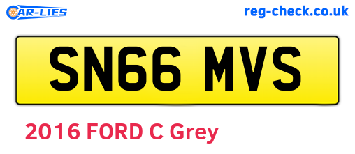 SN66MVS are the vehicle registration plates.