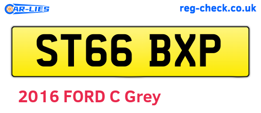 ST66BXP are the vehicle registration plates.