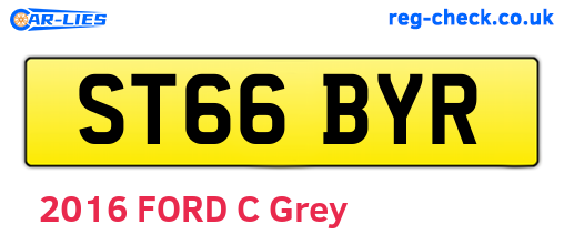 ST66BYR are the vehicle registration plates.