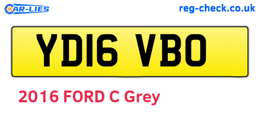 YD16VBO are the vehicle registration plates.