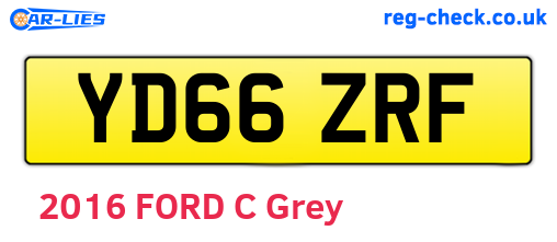 YD66ZRF are the vehicle registration plates.