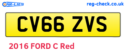 CV66ZVS are the vehicle registration plates.