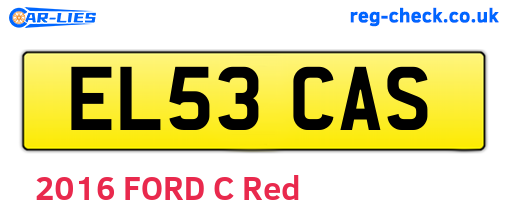 EL53CAS are the vehicle registration plates.