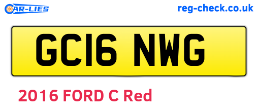 GC16NWG are the vehicle registration plates.